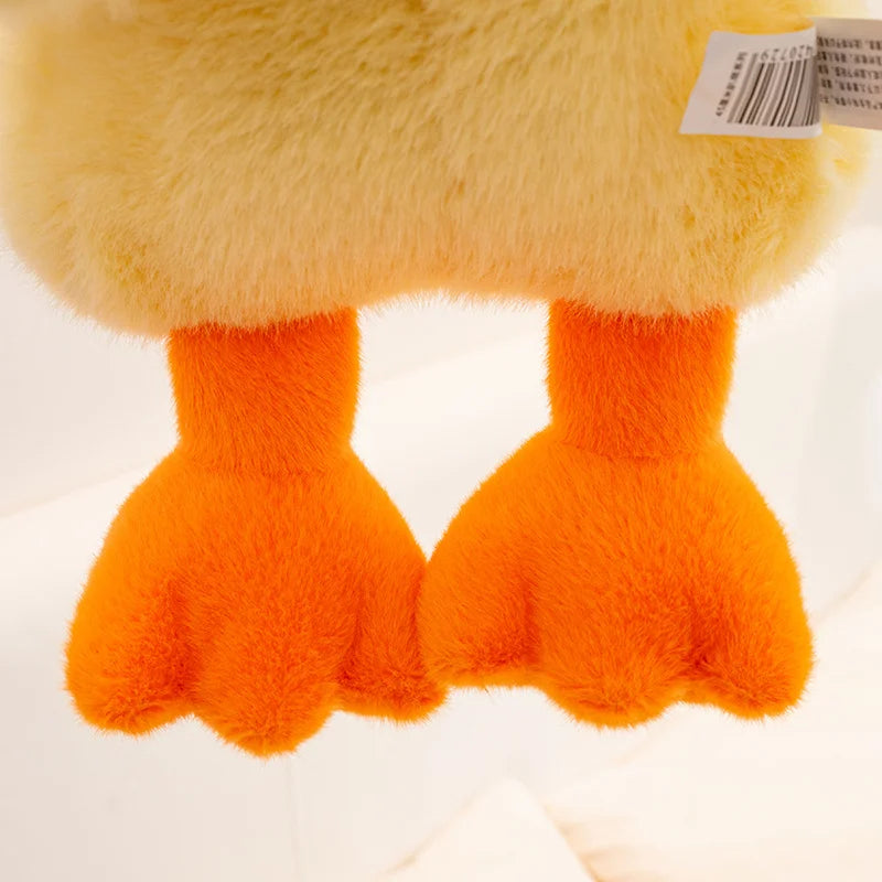 30-60cm Fluffy Large Sleep Pillow Super Soft Duck Plush Toy Cozy Lying Stuffed Animal Yellow Duck Plushies Hug Pillow Cushion