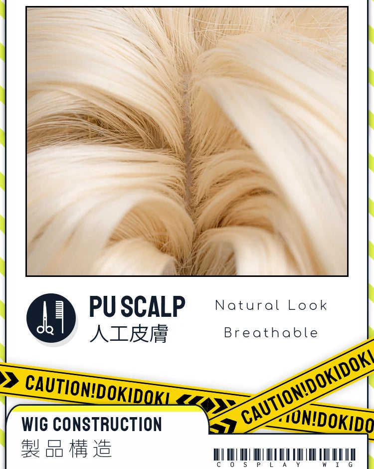 IN STOCK Varka Durin Rerir Wig Game Genshin Impact Song of the Welkin Moon DokiDoki Knights of Favonius Varka Wig Halloween Horn