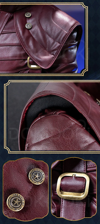 IN STOCK Dante Cosplay Costume Anime【S-3XL】DokiDoki-SR Men Hunter Coat Halloween Dante Red Jacket Cosplay Plus Size