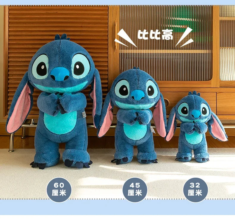 80cm Big Size Disney LILO & Stitch Anime Plush Stuffed Doll Room Plushies Pillow Kawaii Ornaments Children's Holiday Gifts