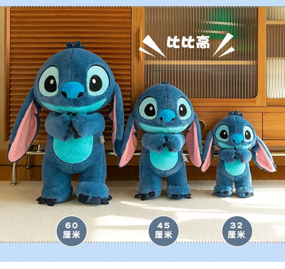 80cm Big Size Disney LILO & Stitch Anime Plush Stuffed Doll Room Plushies Pillow Kawaii Ornaments Children's Holiday Gifts