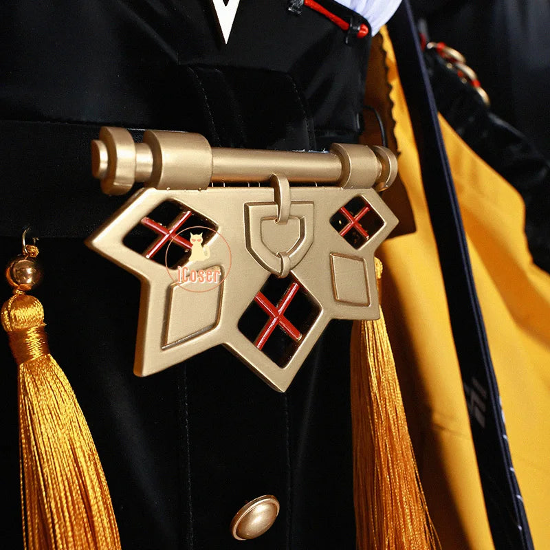 iCoser Zenless Zone Zero Yixuan Cosplay Costume Wig Uniform Headwear Yunkui Summit Carnival Halloween Party for Women Girls Prop