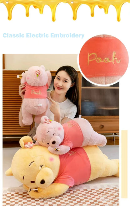 40-100CM New Disney Winnie the Pooh Bear Doll Cartoon Plush Toy Cute Anime Soft Pillow Stuffed Kawaii Children's Birthday Gift