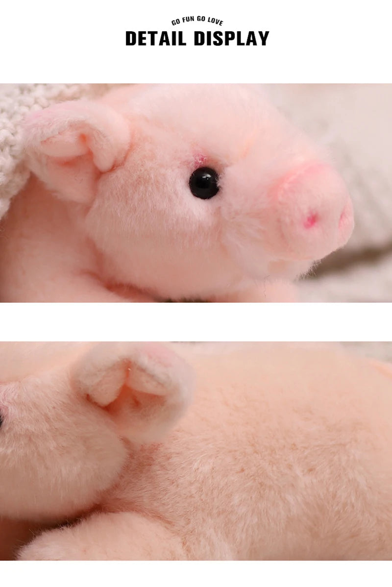 1pcs Cute Little Pig Miyoni Plush Toy Kawaii Stuffed Animal Piggy Soft Doll Sleep Companion Gift For Girl Boy