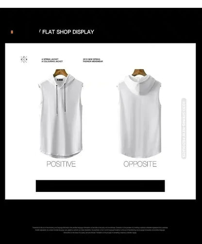 Dragon Ball Z Anime Graphic Print Men's Sleeveless Hoodie Streetwear Muscle Tank Top Summer Casual Hooded Gym Vest Fitness Wear