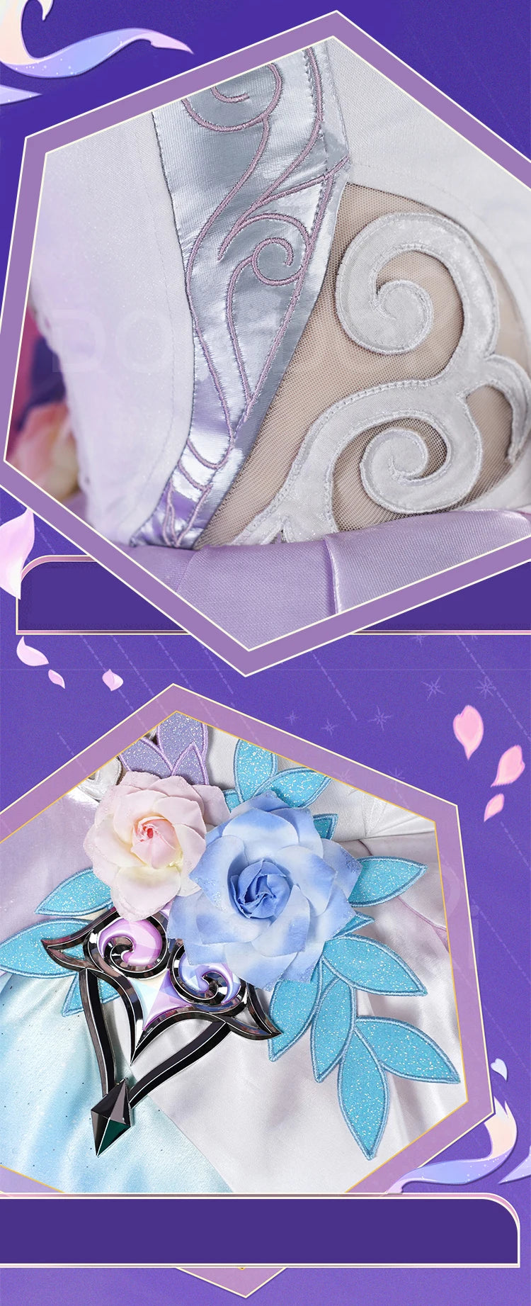 IN STOCK Cyrene Cosplay Costume Game Honkai: Star Rail【S-2XL】DokiDoki-R HSR Cyrene Dress Veil Plus Size