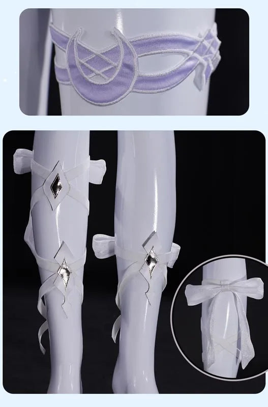 Genshin Impact Columbina Cosplay Costume The Damselette Dress Uniform Metal Prop Eleven Fatui Harbingers Halloween Women Girls