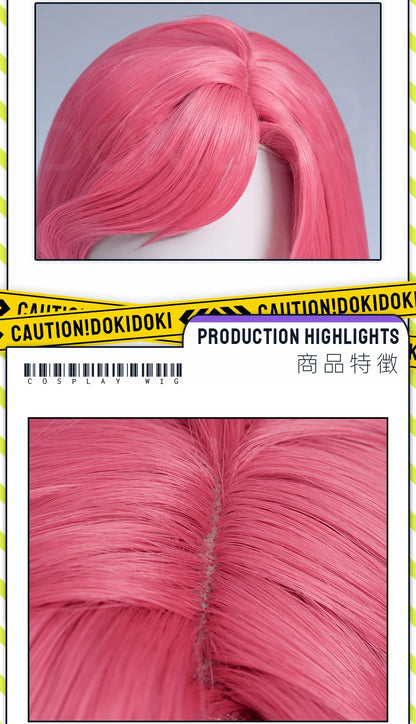 Alice Auriana Wig Anime LoliRock Cosplay Wig DokiDoki Women Pink Orange Long 100cm Curly Alice Cosplay Hair Free Wig Cap