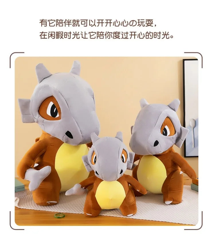 80cm Super Big Size Pokemon Cubone Anime Plush Stuffed Doll Plush Animal Comfortable Soft Doll Children Birthday Gift Anime Toy