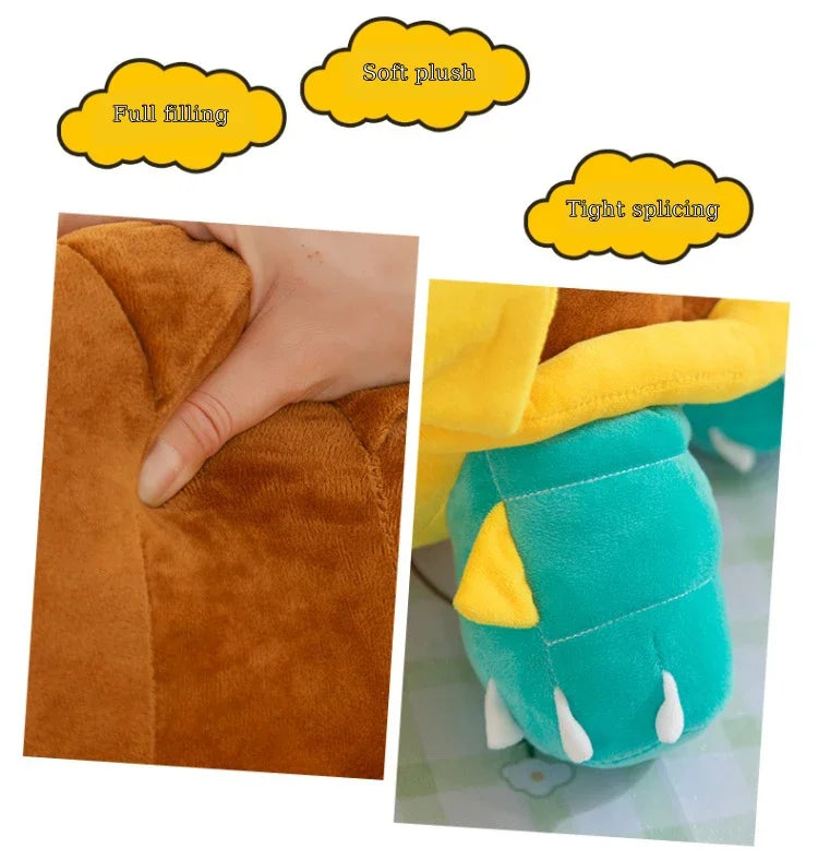 35/70cm Drednaw Pokemon Large Plush Toys Anime Doll Cute Pillow Cartoon Giant Pokémon Plushie Stuffed Gift for Kids Christmas