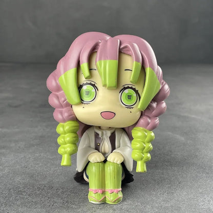 New Demon Slayer Anime Figure Q Version Wind Column Love Column Model Toy Wholesale Ghost Extingishment Blades Honny Souichi