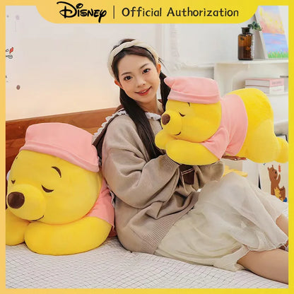 35CM-80CM New Disney Winnie The Pooh Plush Toy Cute Cartoon Bear Stuffed Doll Soft Anime Pillow Kawaii Souvenir Birthday Gift