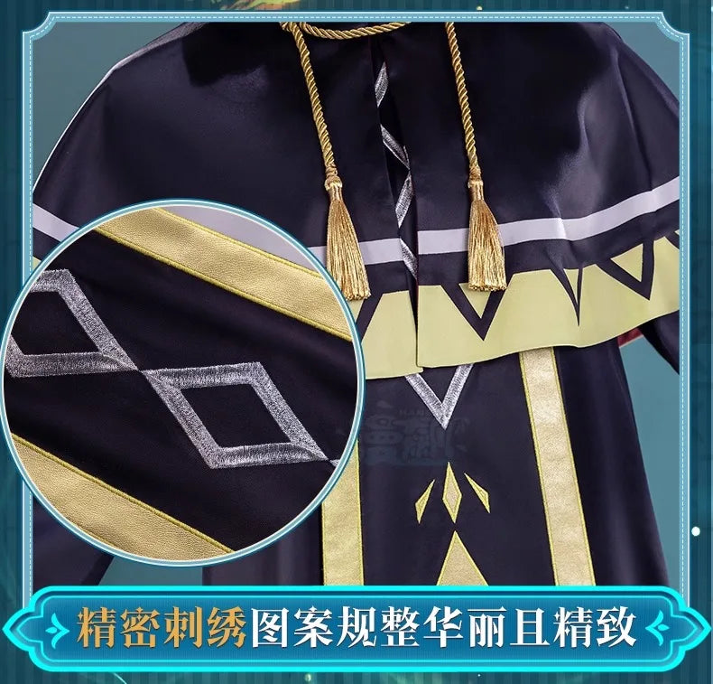Anime Silent Witch Monica Everett Cosplay Costume Magic Robe Seven Sages Uniform Halloween Party for Women Girls Carnival Outfit