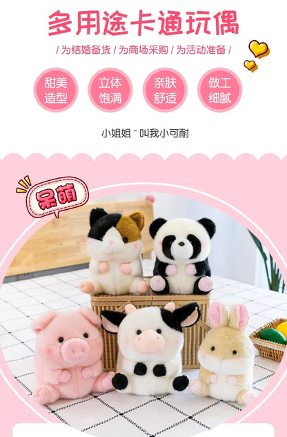 Cute Hamster Rabbit Panda Plush Toy Pig Small Doll Stuffed Animals Stitch Kawaii Envio Gratis Kids Birthday Christmas Gift