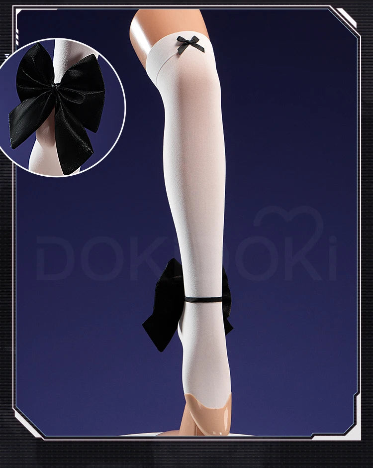 Privaty Cosplay Costume Game DokiDoki-R Women Cute Black White Maid Dress Privaty Sexy Costume Cosplay Suits