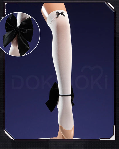 Privaty Cosplay Costume Game DokiDoki-R Women Cute Black White Maid Dress Privaty Sexy Costume Cosplay Suits