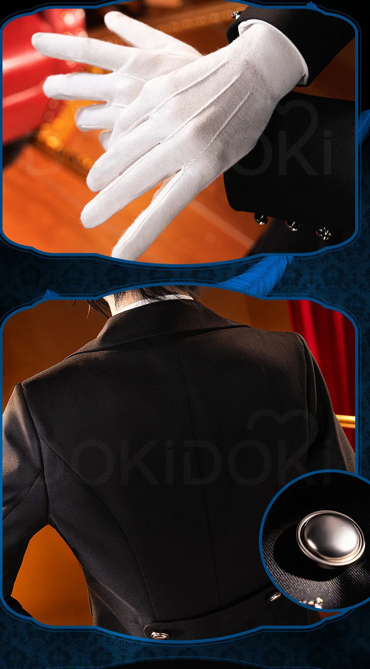IN STOCK Ciel Sebastian Cosplay Costume Anime【S-3XL】DokiDoki-R Men Halloween Uniform Ciel Cosplay Plus Size