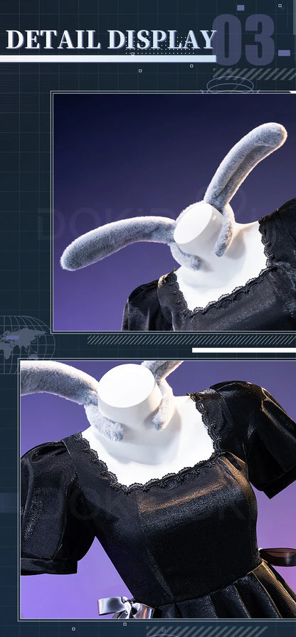 IN STOCK Mizi Sua Cosplay Costume Anime Alien Stage DokiDoki-R Women Sexy Costume Third Anniversary Rabbit Cafe Dress Cosplay