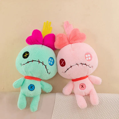 Disney Lilo & Stitch Scrump Plush Toys Anime Plushie Stich Dolls Kawaii Cartoon Pink Pillow Soft Stuffed Gift Children Christmas