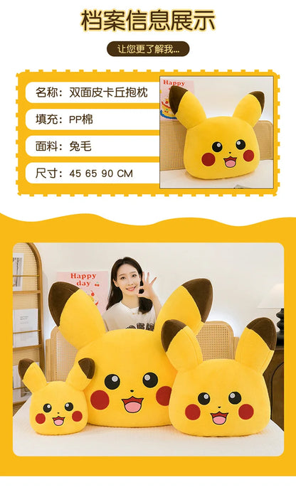 90cm Super Big Size Pokemon Pikachu Anime Plush Stuffed Doll Kawaii Room Decorated with Plushies Pillow Holiday Gifts