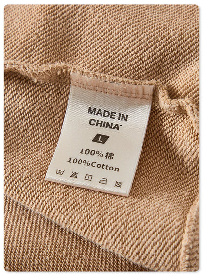 ZODF Retro Men Heavyweight Washed Cotton Hoodies Unisex Loose Thick 420gsm Hooded Sweatshirts Pullovers Coats HY0466