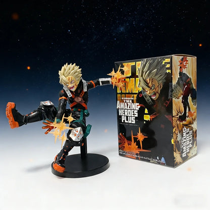 18cm Boku no Hero Academia Anime Figure Bakugo Katsuki Action Figure Midoriya Izuku/Todoroki Shoto Figurine PVC Collection Toys