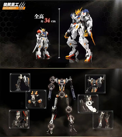 WOLF REMAINS HEAVY INDUSTRIES 1/60 PG Wolf King Barbatos Head Light Cluster Assembly Model Kit Collectible Toy Gift