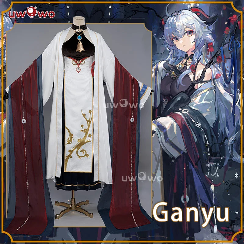 LAST BATCH UWOWO Genshin Impact Fanart Ganyu Cosplay Chinese Style Dress Traditional Clothing Liyue Cosplay Costume Cos Cosplay