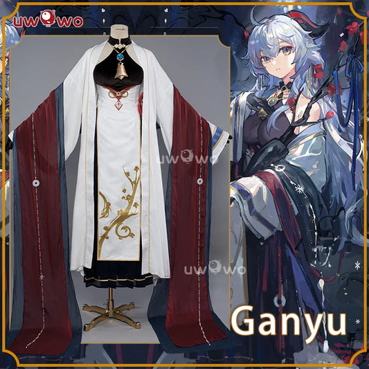 LAST BATCH UWOWO Genshin Impact Fanart Ganyu Cosplay Chinese Style Dress Traditional Clothing Liyue Cosplay Costume Cos Cosplay