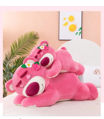 110cm Large Big Size Disney Lotso Kawayi Anime Plush Stuffed Doll Room Decorated with Lovely Pillow Children's Holiday Gifts