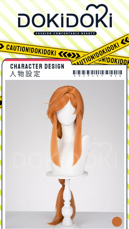 IN STOCK Flamme Wig Anime Frieren: Beyond Journey's End DokiDoki Flamme Cosplay Women 100cm Long Orange Wig Free Cap