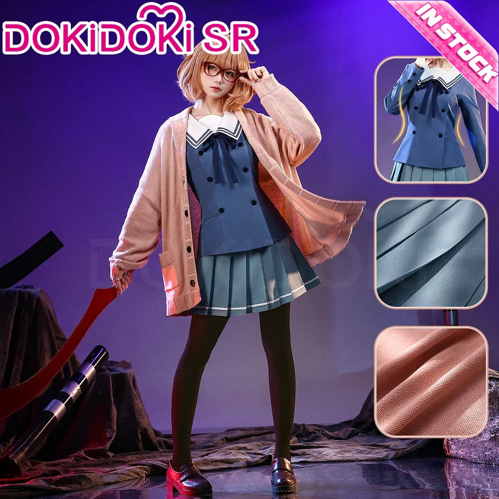 IN STOCK Kuriyama Mirai Cosplay Costume Anime Kyoukai no Kanata DokiDoki-SR Women Cute Uniform Dress Mirai Cosplay