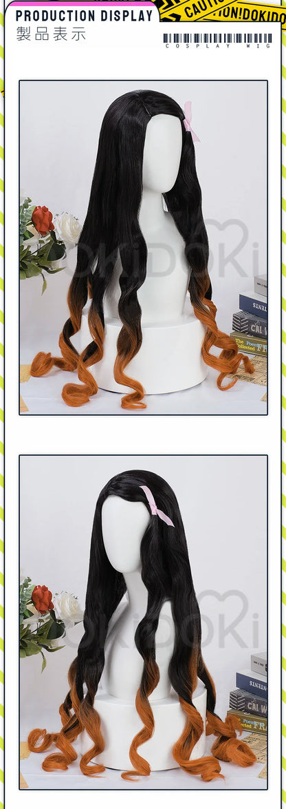 IN STOCK Tanjirouu Nezukoo Zenitsuu Mitsurii Shinobu Akazaa Wig Cosplay AnimeDokiDoki Women Tamayoo Hairpin Demon Free Wig Cap