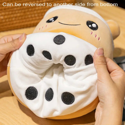 Various Play Doll Boba Plushies Mini Dolls in a Boba Cup Can Flip Boba Tea Toy Many Size Boba Tea Cushions for For Kids Girl