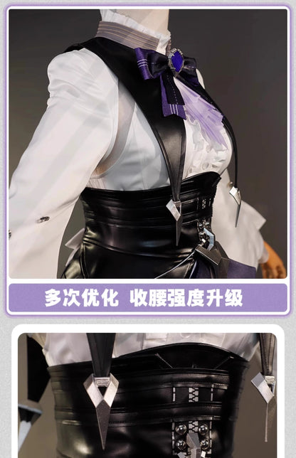 iCoser Zenless Zone Zero Vivian Cosplay Costume Dress Uniform Headwear Mockingbird Metal Props Halloween Party Women Carnival