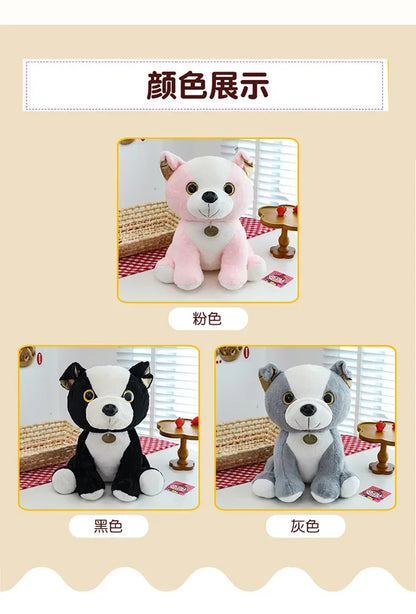 New 3 Colors 20-35cm Bulldog Plush Stuffed Puppy Doll Cute Puppy Plush Kawaii Animal Toy Children's Birthday Gift Doll Kids To