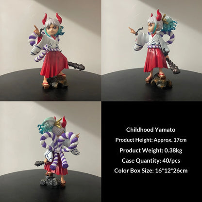17cm One Piece Wano Country Childhood Yamato Figure PVC Anime Statue Beautiful Girl Model Desk Decor Collection Gift Xmas Gift
