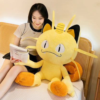 35/70cm Meowth Pokemon Plush Toys Large Anime Doll Cute Pillow Cartoon Giant Pokémon Plushie Stuffed Gift for Kids Christmas