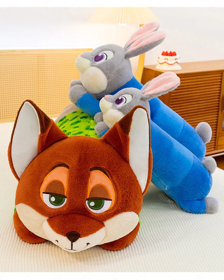 85/105/125cm Super Big Size Judy Hopps Zootopia Anime Plush Stuffed Doll Kawaii Nick Wilde Plushies Children Pillow Holiday Gift