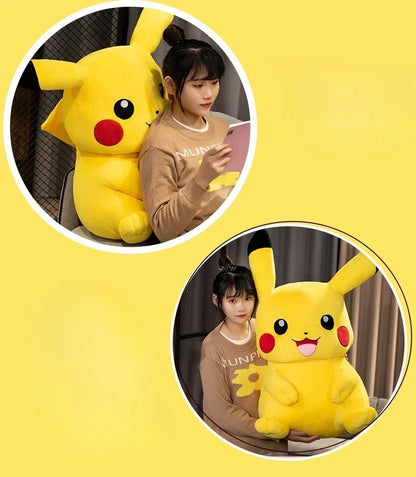 Cartoon Pikachu Plush Toy Lovely Peluche Stuffed Anime Pikachu Doll Kawaii Room Decor Soft Sofa Cushion Pillow Birthday Gifts