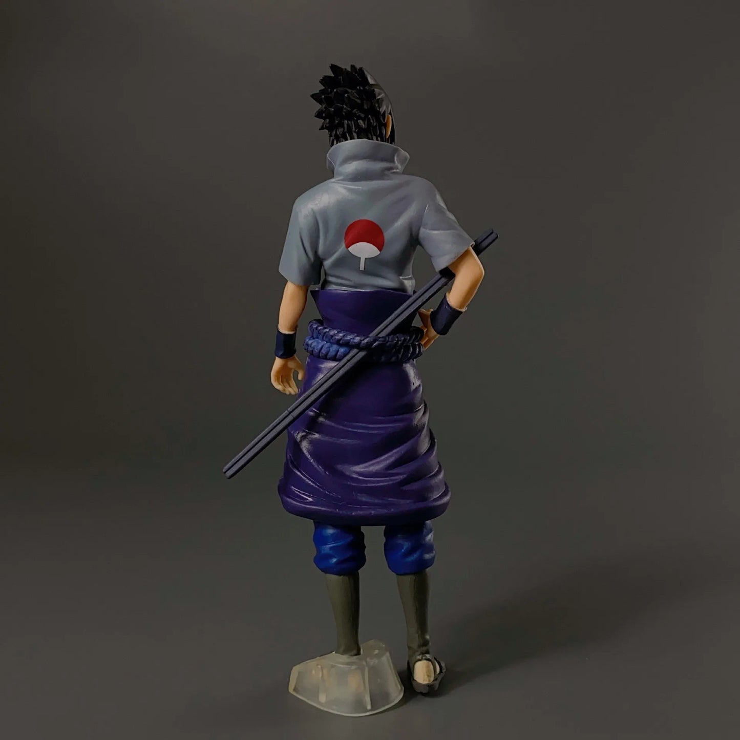 26CM Anime Naruto Uchiha Sasuke Figure Model Toy Gift Collection Standing Akimbo Set Sasuke Large PVC Action Figure