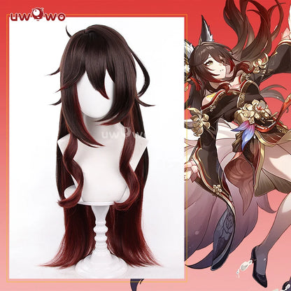 UWOWO Tingyun Wig Game Honkai Star Rail Nihility Fugue SP Tingyun Cosplay Wig Long Brown Hair