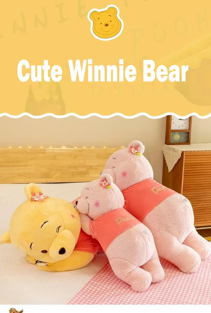 40-100CM New Disney Winnie the Pooh Bear Doll Cartoon Plush Toy Cute Anime Soft Pillow Stuffed Kawaii Children's Birthday Gift