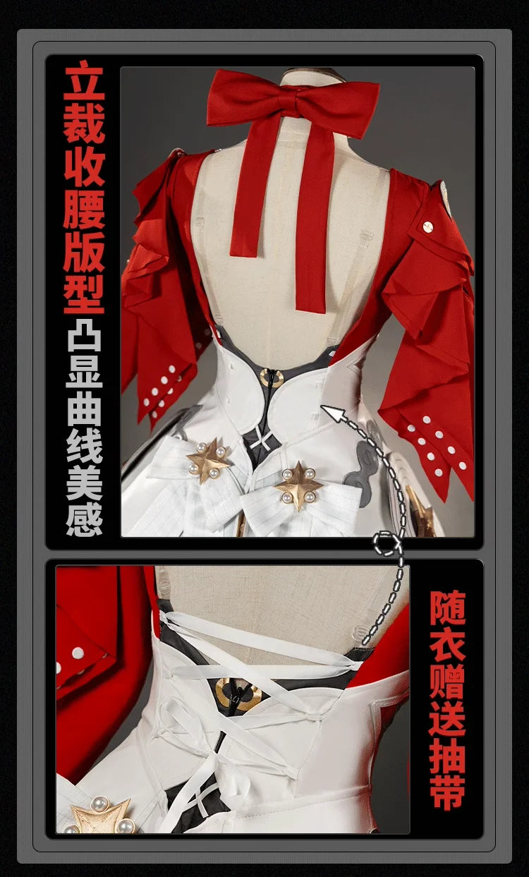 Astra Yao Cosplay Costume Wig Dress Zenless Zone Zero Uniform Headwear Earrings Stars of Lyra Halloween Party Women Girls Props