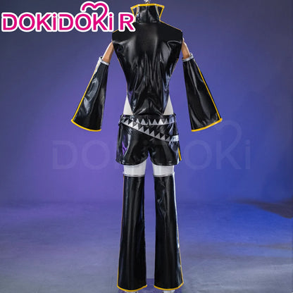 Lenn Cosplay Costume DokiDoki-R Men Black Punk Costume Lenn Cosplay Costume Men Cosplay Black Uniform Male