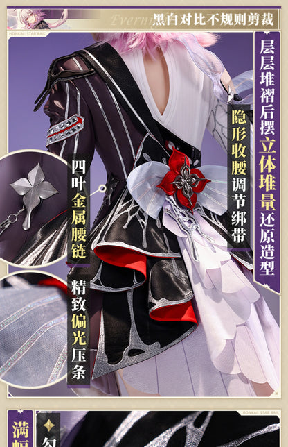 Honkai Star Rail Evernight March 7th Cosplay Costume Wig Dress Headwear Mysterious Foreign Guest Amphoreus Halloween Party Women
