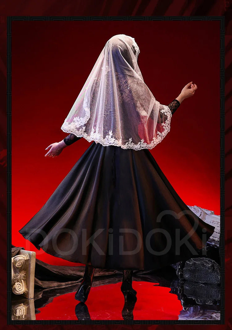 IN STOCK Osaragi Cosplay Costume Manga Anime DokiDoki-SR Women Black Dress Costume Ms. Osaragi Cosplay Halloween