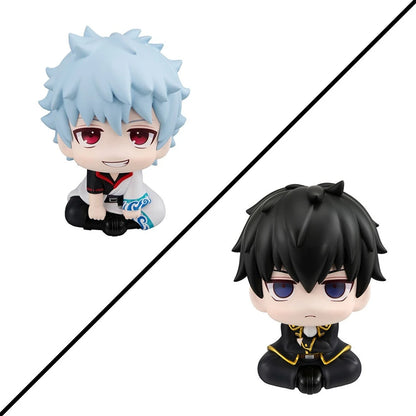 10cm Gintama Anime Figure Look Up Sakata Gintoki Action Figure Q Version Hijikata Toushirou Figurine PVC Collection Model Toys