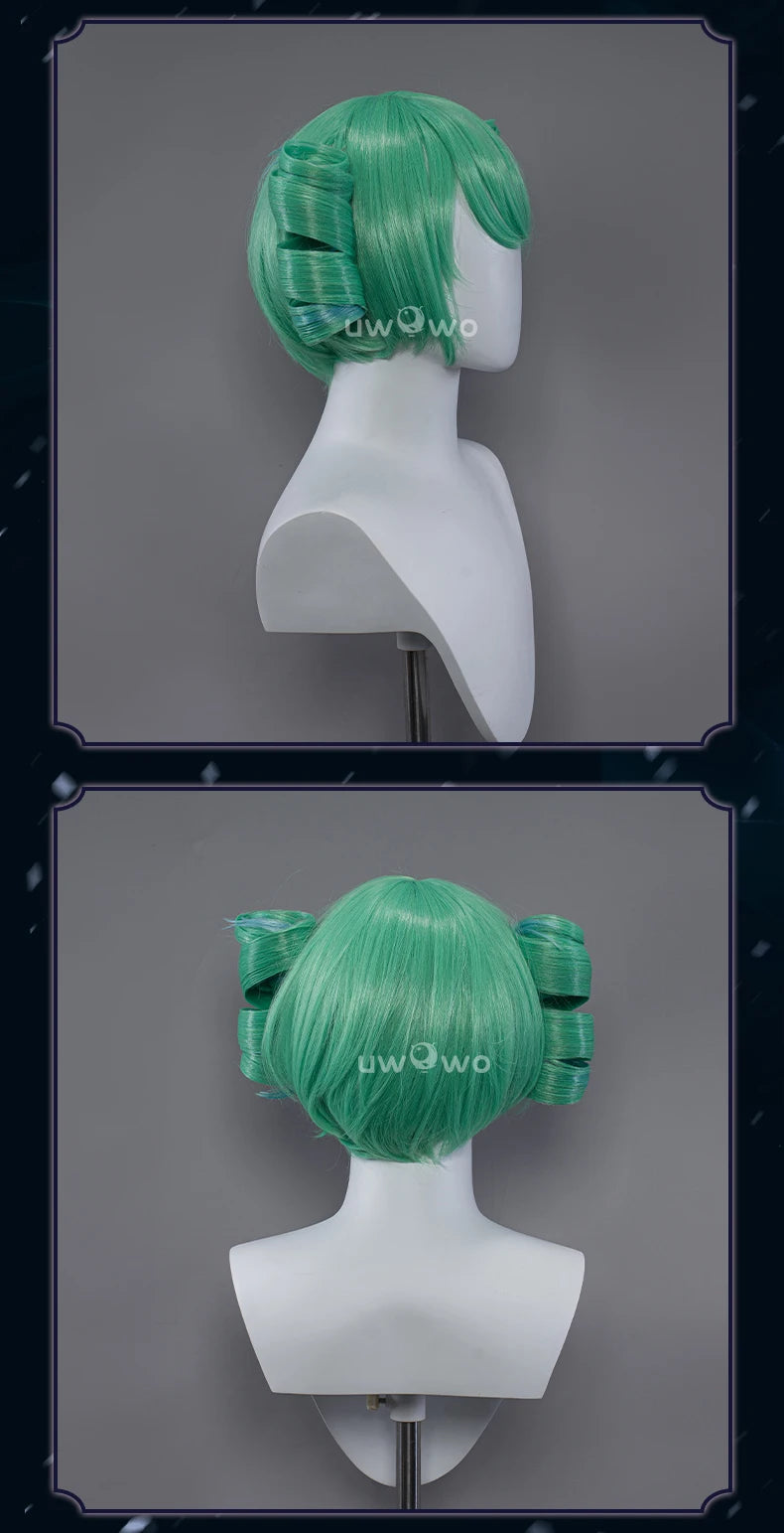 UWOWO League of Legends/LOL: Gwen Prestige Crystal Rose Wildd Rift WR ASU Cosplay Wig High Quality Light Green Hair