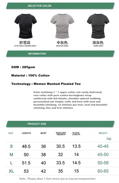 ZODF Retro 2025 Summer Women 285gsm T-Shirts Hotsweet Girls Sexy Slim Fit Washed Distressed T Shirt Brand Tees HY1013